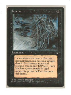 Magic the Gathering TENEBRE (DARKNESS) Italian 1995 Legends VF/NM - Image 1