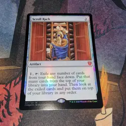 MTG Magic the Gathering Scroll Rack (337/794) Commander Legends LP/NM FOIL - Image 1