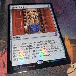 MTG Magic the Gathering Scroll Rack (337/794) Commander Legends LP/NM FOIL - Image 3