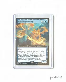 MTG - 1x Enduring Curiosity - Extended Art - Rare - M/NM - DSK: House of Horror - Image 1