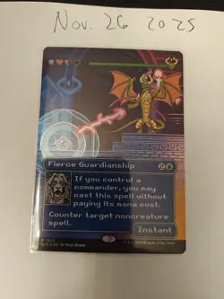 Fierce Guardianship Rainbow Foil Secret Lair Drop Series, Near Mint Condition - Image 1