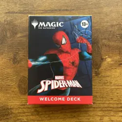 2025 NYCC Magic The Gathering Spider Man - White Starter Welcome Deck Box - New - Image 1