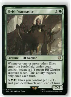 Elvish Warmaster Commander: The Lord Of The Rings MTG Magic NM - Image 1