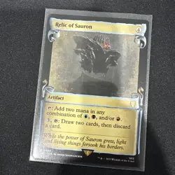 Relic of Sauron 0489 Non-Foil NM Pack Fresh Showcase Scrolls - Image 1