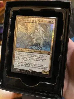 Feline Ferocity Pre Con Deck Arahbo, Roar Of The World Commander Deck Sealed - Image 1