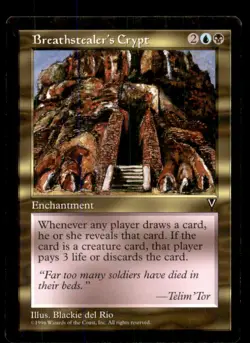 MTG Breathstealer's Crypt LP Light Play Visions [3335] - Image 1