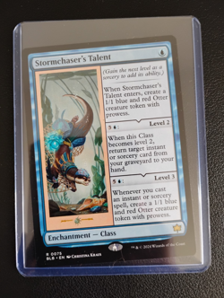 NM Stormchaser's Talent MTG Bloomburrow Rare Blue Enchantment - Image 1