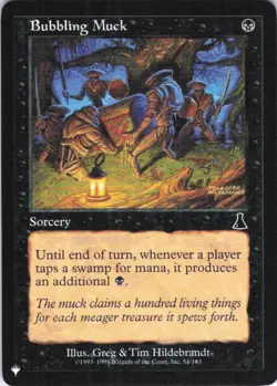 MTG Bubbling Muck (54/143) | NM | The List {LST} - Image 1