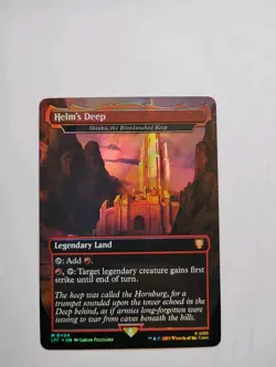 Helm's Deep, M 0404, NM Surge Foil, MTG LotR Lord Rings LTC Commander Mythic - Image 3
