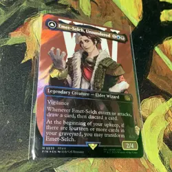 Emet-Selch Unsundered 539 SURGE FOIL Borderless Final Fantasy MTG Card NM - Image 1