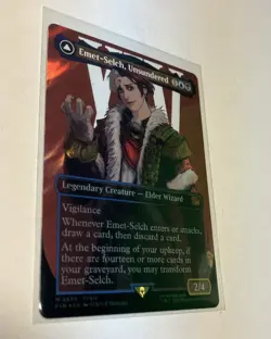 Emet-Selch Unsundered 539 SURGE FOIL Borderless Final Fantasy MTG Card NM - Image 3