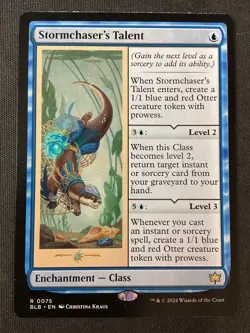 MTG Bloomburrow #75 Stormchaser's Talent NM - Image 1