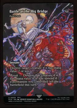 Battle at the Big Bridge 0009 Non Foil Borderless Showcase Final Fantasy MTG NM - Image 1