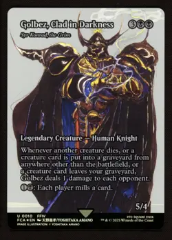 Golbez Clad in Darkness 0010 Foil Showcase Final Fantasy Through the Ages MTG NM - Image 1