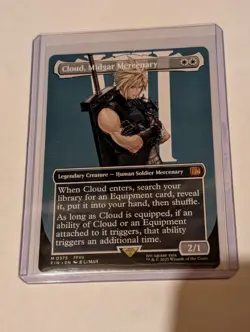 MTG Final Fantasy Cloud, Midgar Mercenary Mythic 0375 Borderless Non-Foil FFVII - Image 1