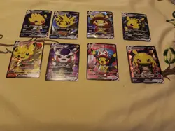 8 Pikachu Pokemon Card Holo GX VSTAR VMAX GX EX Cosplay Art - Image 1