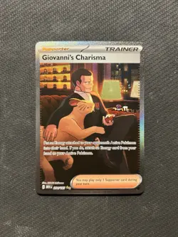 Pokemon TCG Giovanni's Charisma 204/165 English! NM Condition! See Description! - Image 1