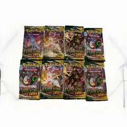 8x Lot - Pokemon TCG Evolving Skies Booster Pack Lot - Factory Sealed - Image 1