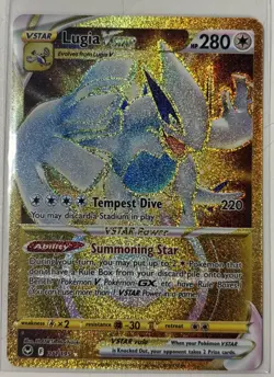 Lugia Vstar Gold Card Silver Tempest 211/195 | Pokemon Card - Image 1