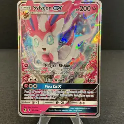 Sylveon GX 92a/145 Guardians Rising Alternate Art Promo Holo Pokemon TCG Card - Image 1