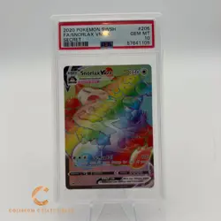 Pokemon Snorlax VMAX Secret SWSH PSA 10 #206 Graded Trading Card - Image 1