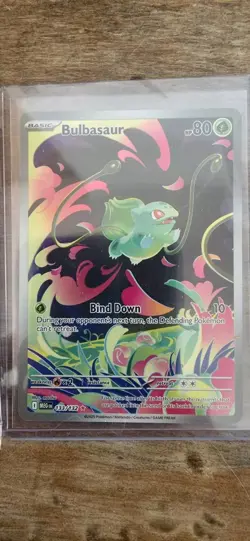 LOT OF 3 Bulbasaur 133/132 Illustration Rare Pokemon Mega Evolution 2 STAMPED +1 - Image 4