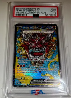 Pokemon Hearthflame Mask Ogerpon Ex 148/131 Prismatic Evolutions PSA GEM MINT 10 - Image 1
