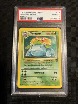 Pokemon TCG Venusaur Base Set 2 18/130 Holo Unlimited Holo Rare - Image 1