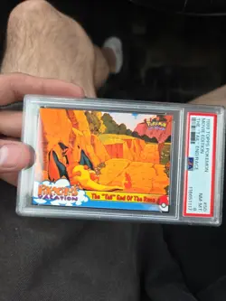 1999 Topps Pokemon First Movie Tail End Of The Race PSA 8 - Image 2