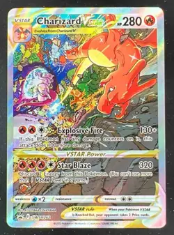 2022 Pokemon Sword & Shield Black Star Promos #SWSH262 Charizard VST - Image 1