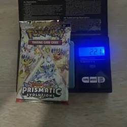 VERY HEAVY!! ?? 22.1g! Pokemon TCG Prismatic Evolutions Booster Pack - God PackU - Image 1
