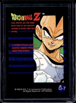 1999 ArtBox Dragon Ball Z A confident Piccolo, having removed Prizm Cards #G-7 - Image 2