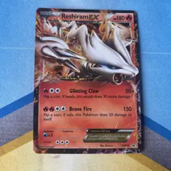 Pokemon TCG Reshiram EX Black White Holo Promo Card BW36 HP - Image 1