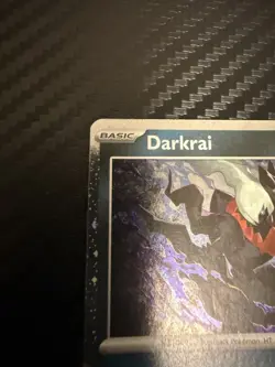 Pokemon Darkrai Trick or Trade 2024 Cosmos Holo Card 136/197 DOUBLE SWIRL NM - Image 4