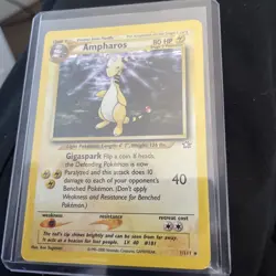 Ampharos 1/111 Neo Genesis Holo MP Pokemon Card - Image 1