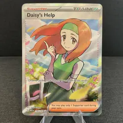Daisy's Help 195/165 Scarlet & Violet 151 Full Art Ultra Rare Holo Pokemon Card - Image 1