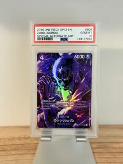 One Piece Card Game Legacy of the Master Zoro-Juurou SP English ST18-004 PSA 10 - Image 1