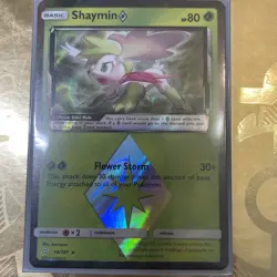 Shaymin Prism Star 10/181 NM Team Up Rare Holo Foil Pokemon TCG Set Card - Image 1
