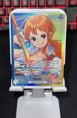 Nami OP11-041 Alt Art A Fist of Divine Speed English One Piece TCG Card - Image 1