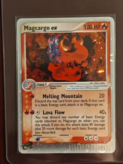 Pokemon TCG EX Dragon Magcargo EX Holo Rare Card 95/97 LP/! - Image 1