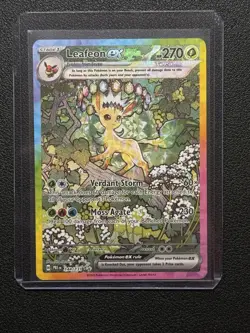 Pokemon Leafeon EX SIR Prismatic Evolutions English Card 144/131 Near Mint - Image 1