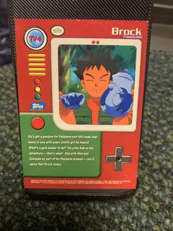 Brock TV4 Blue Logo Topps Pokemon Card Series 1 - Image 2
