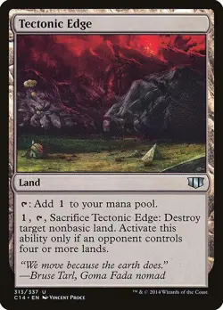 Tectonic Edge NM Commander MTG Magic the Gathering Land English Card - Image 1
