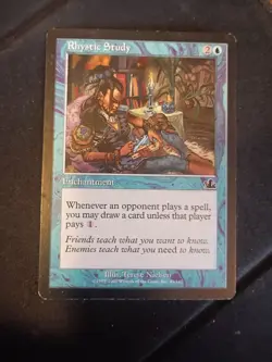 MTG Rhystic Study Prophecy Regular LP x1 - Image 1