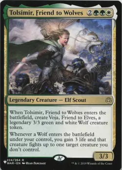 Tolsimir, Friend to Wolves R The List Reprints 224/264 LP-NM - Image 1