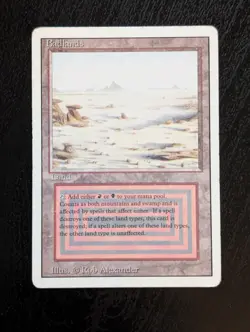 MTG Badlands Revised Edition x1 HP Regular ABUR Dual Land - Image 1