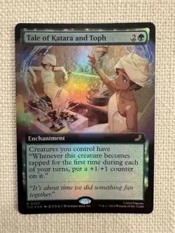 Tale of Katara and Toph Extended Art Foil R0207 Avatar The Last Airbender MTG NM - Image 1