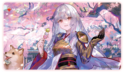 MTG Wandering Emperor cherry blossoms viewing Playmat limited Japan New 2025 - Image 3