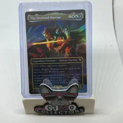 MTG The Destined Warrior (Borderless) Foil #0443 - Final Fantasy FIC - Image 1
