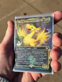 Choco, Seeker of Paradise Borderless Chocobo Track FOIL MTG Final Fantasy - Image 1